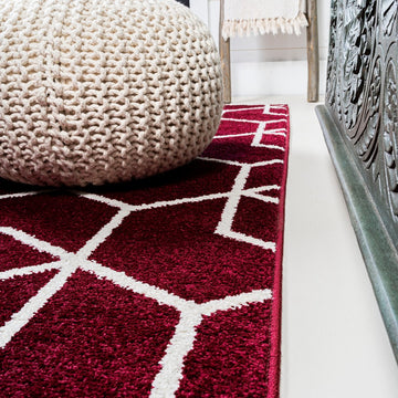 Tumbling Blocks Modern Geometric Area Rug 2